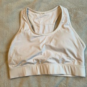 White low impact sports bra, size L, Fabletics, EUC - bundle only